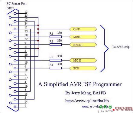 自制最便宜的AVR ISP编程器  第1张