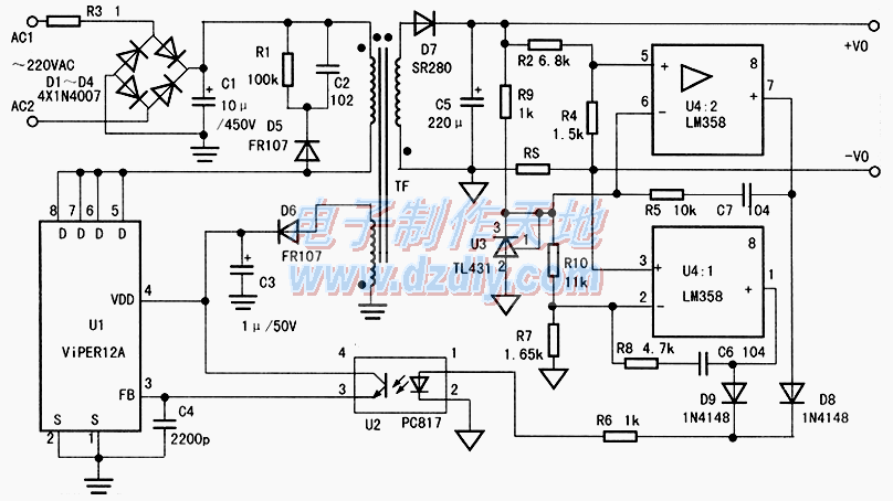 VIPER12制作LED灯电源  第2张