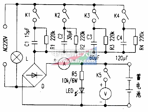 多用蓄电池恒流充电器  第1张