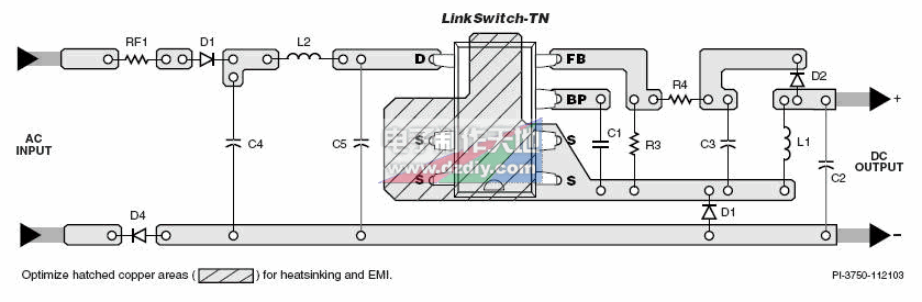 LNK304通用12V120毫安非隔离电源  第2张