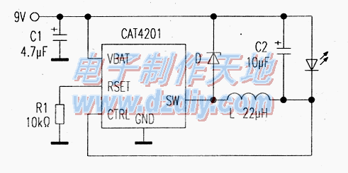 由安森美CAT4201组成的LED恒流驱动电路  第1张