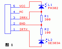 自制PC机红外线接口  第1张