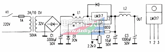 LM317线性稳压集成电路制作开关电源  第1张