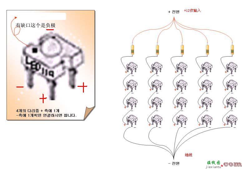 汽车改装食人鱼led接线图  第1张