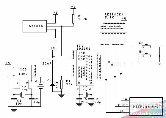 LED显示电脑电子钟  第2张