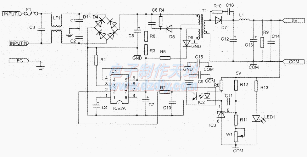 CL-A-15-5型开关电源的制作与检测  第1张