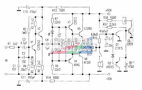 分立元件大功率高保真甲类功放  第1张