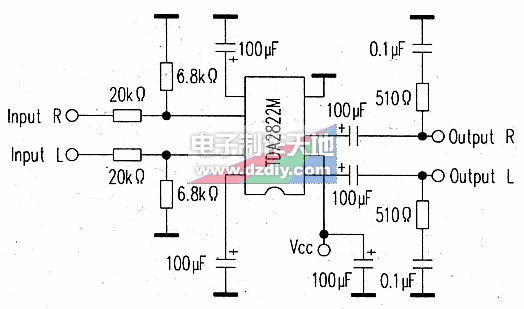 用TDA2822为DM500接收机机增加音量  第1张