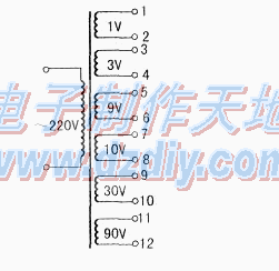 方便适用的多电压变压器  第1张