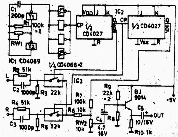 用分立元件制作的立体声编码器电路  第1张