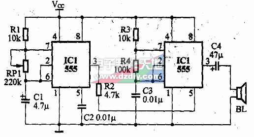 NE555制作急救车警报声音发生器  第1张