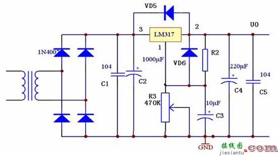 利用LM317制作一个1.5V的可调节电源  第1张