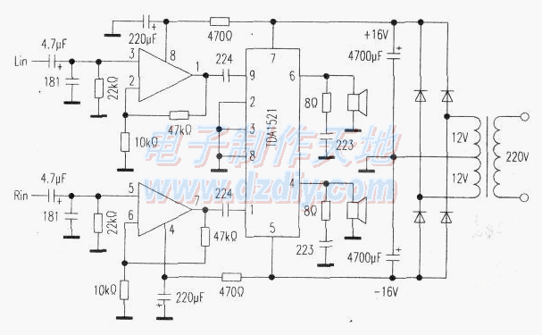 用TDA1521自制一台功率续接器  第2张