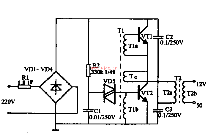 50W电子变压器  第1张