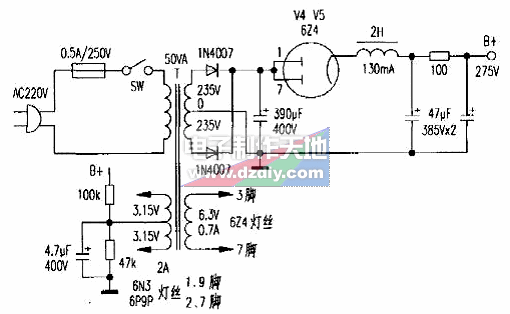 用6N9C制作的耳机放大器  第2张