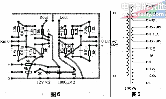 由STK3152Ⅲ组成的300W功放电路  第3张