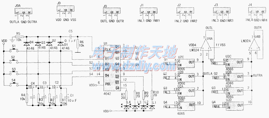 方便实用的多路切换电路  第2张