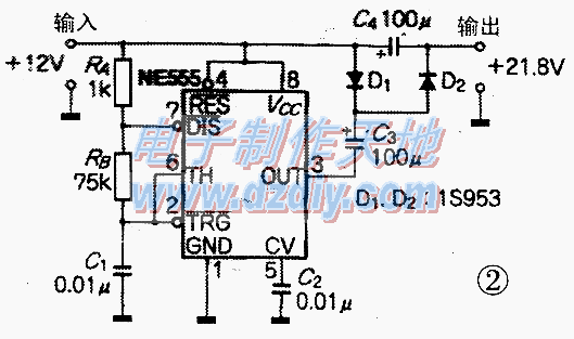 NE555倍压电路,升压电路  第1张