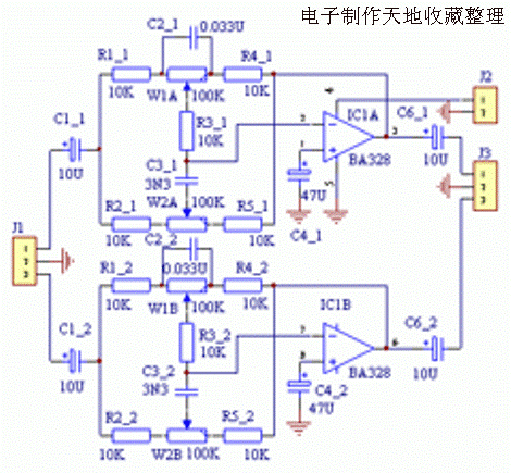 用BA328制作的音调控制电路  第1张