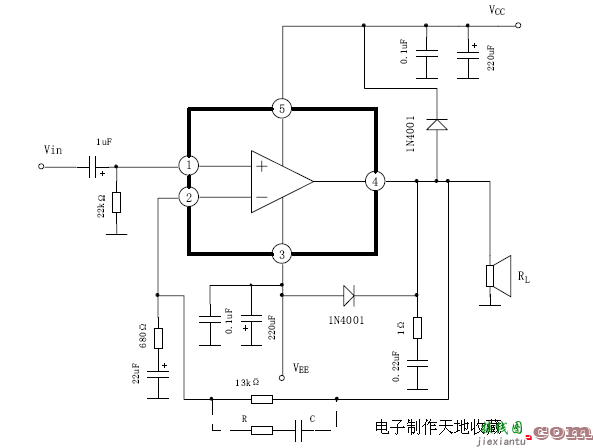 用TDA2030A+NE5532运放制作的功放电路  第1张