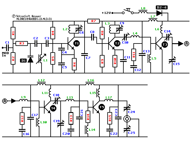 调频FM 10-15W 发射电路  第1张