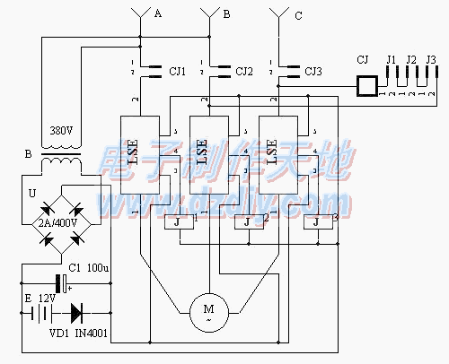 电机缺相保护电路的制作  第1张