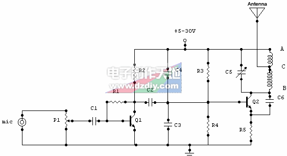 1.5W 1-2公里调频发射电路（英文）  第1张