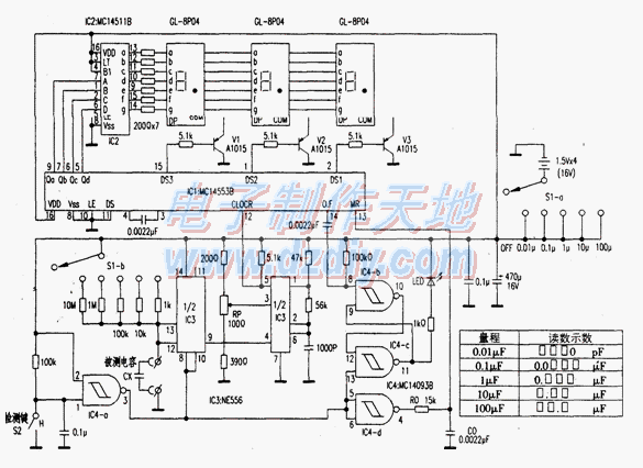 自制数字显示电容表  第1张