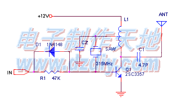 315M遥控发射接收电路  第1张