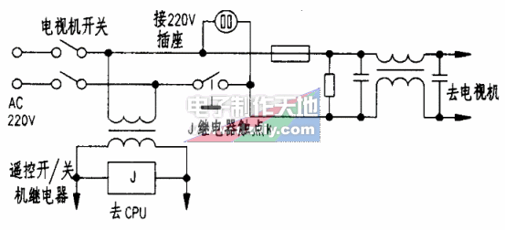 给卫星接收机加装遥控关机电路  第1张