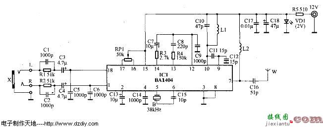 用BA1404制作的MP3转发器  第1张