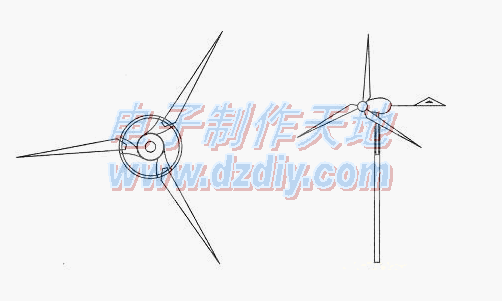 用废旧电机巧作风力发电机  第3张