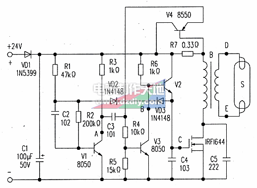 24V节能灯电路剖析  第1张