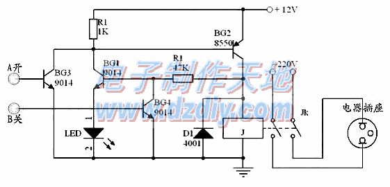 制作触摸式电器开关电路  第1张