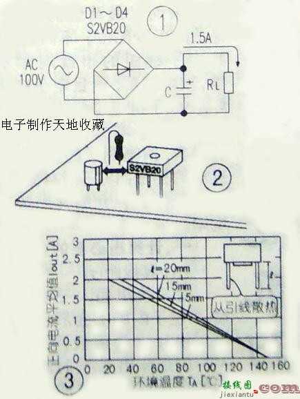 整流二极管紧贴电路板安装不妥  第1张