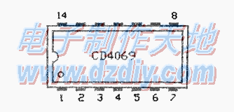 CD4069 COMS定时提醒电路  第1张