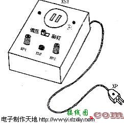 调压、音乐彩灯两用控制器的电路  第3张