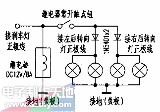 将摩托车转向灯改示警刹车示宽、转向三用灯  第1张