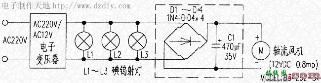 装饰用盆式火焰灯电路组成与改进  第1张