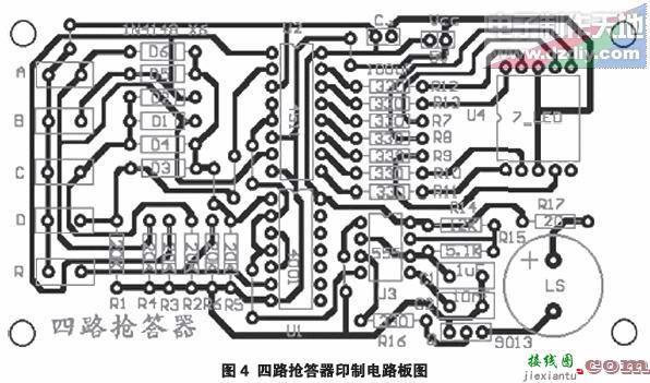 四路抢答器的设计和制作  第5张