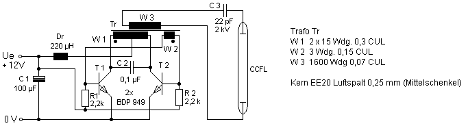 CCFL灯具驱动电路  第1张