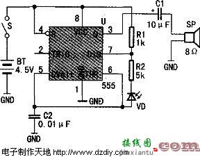 用NE555制作光照变音电路  第1张