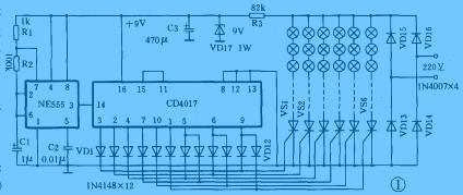 CD4017制作彩灯控制器  第1张