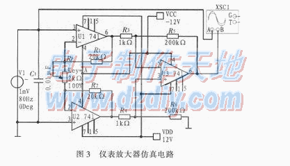 血压计中仪表放大器的设计与制作  第3张