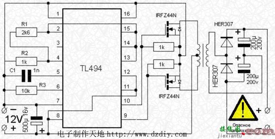 TL494 DC-DC直流变换电路  第1张