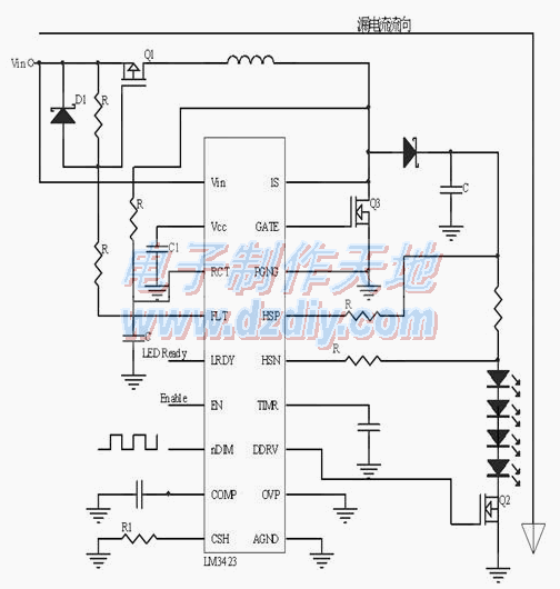 基于LM3423的太阳能LED路灯驱动器的设计  第3张