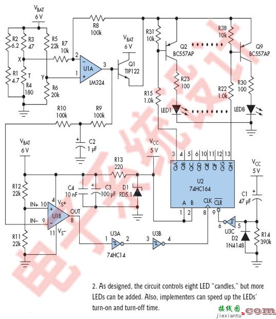 LED电子生日蜡烛的电路实现  第2张