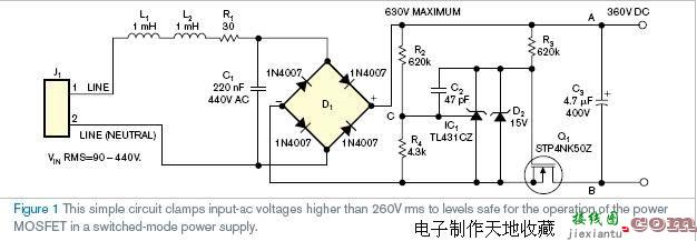 使用TL431分流稳压器限制高交流输入电压  第1张