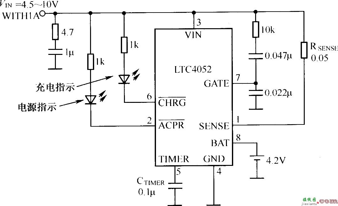 由LTC4052构成的充电电路  第1张