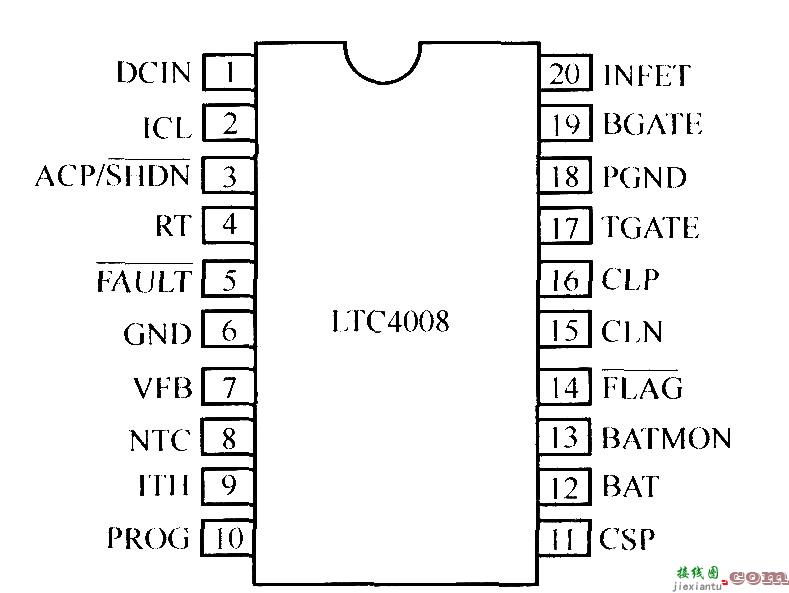 LTC4008的内部结构及外部元件连接图  第2张